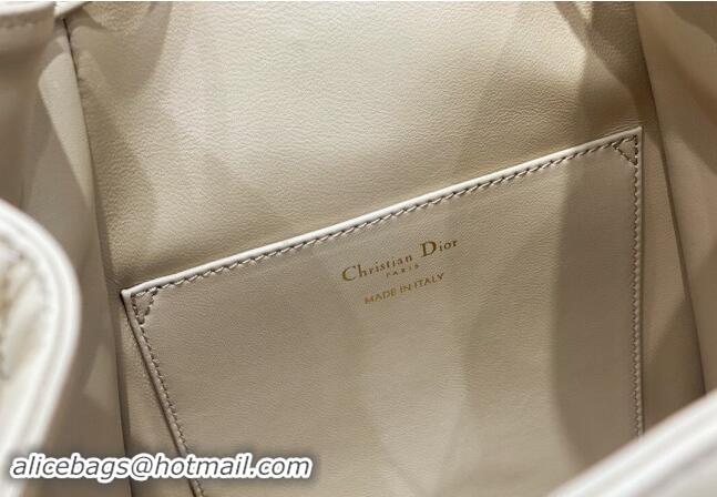 Most Popular Dior Medium Dior Caro Backpack Bag in Macrocannage Lambskin D1002 Biscuit Beige 2024