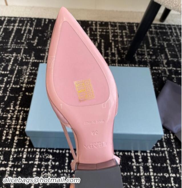 Grade Quality Prada Satin cut-out pumps 6.5cm Pink 115122