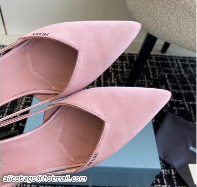 Grade Quality Prada Satin cut-out pumps 6.5cm Pink 115122