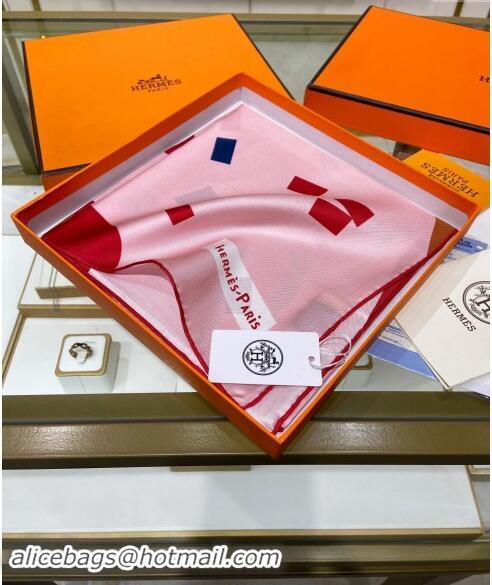 Luxurious Hermes Just Married Silk Sqaure Scarf 90x90cm 0130 Pink 2024