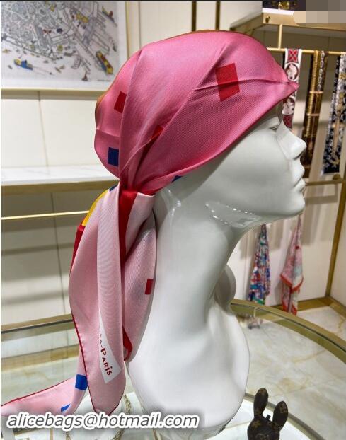 Luxurious Hermes Just Married Silk Sqaure Scarf 90x90cm 0130 Pink 2024