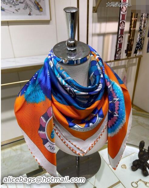 Good Product Hermes Cheval Mascotte Sqaure Scarf 90x90cm 3164 Orange 2024