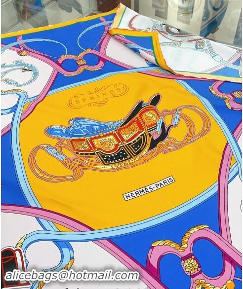 Famous Brand Hermes Springs Remix Sqaure Scarf 90x90cm 3165 Yellow 2024