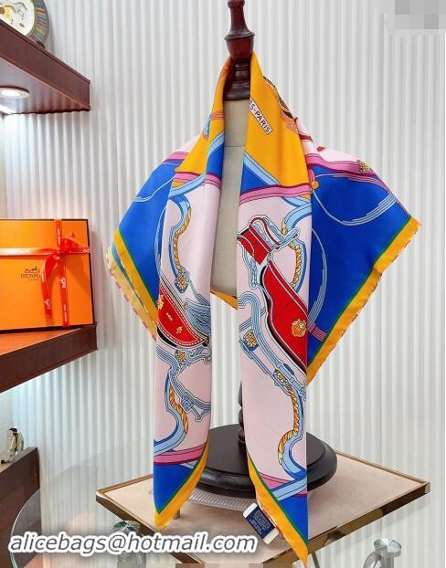 Famous Brand Hermes Springs Remix Sqaure Scarf 90x90cm 3165 Yellow 2024