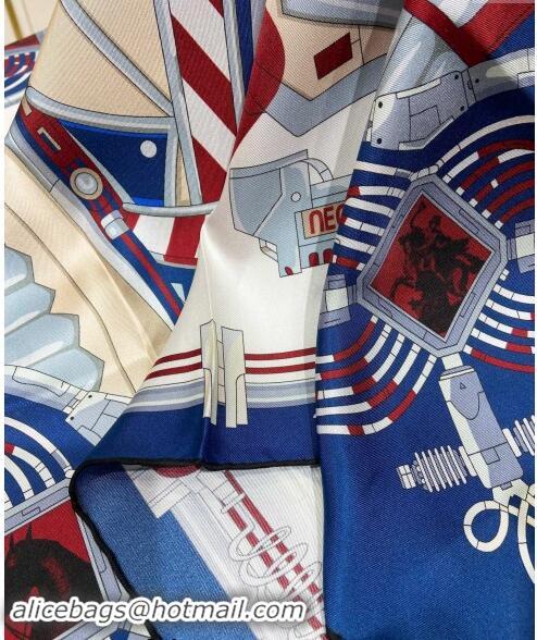 Low Cost Hermes Neo Brandebourgs Sqaure Scarf 90x90cm 3165 White 2024