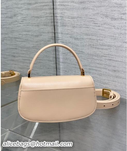 Big Discount Dior Small 30 Montaigne Avenue Top Handle Bag in Ribbed Calfskin 6530 Light Beige 2024