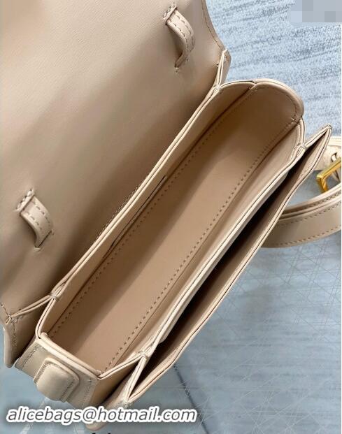 Big Discount Dior Small 30 Montaigne Avenue Top Handle Bag in Ribbed Calfskin 6530 Light Beige 2024