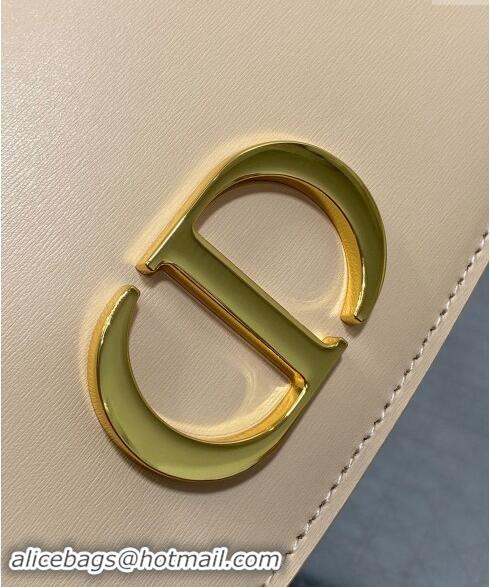 Big Discount Dior Small 30 Montaigne Avenue Top Handle Bag in Ribbed Calfskin 6530 Light Beige 2024