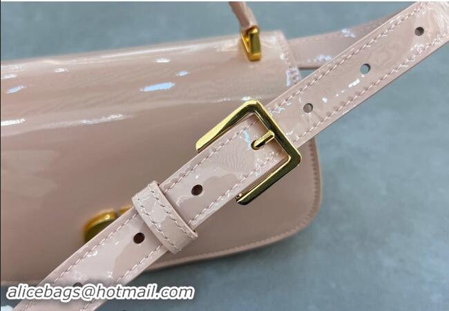 New Fashion Dior Small 30 Montaigne Avenue Top Handle Bag in Patent Calfskin 6530 Light Pink 2024