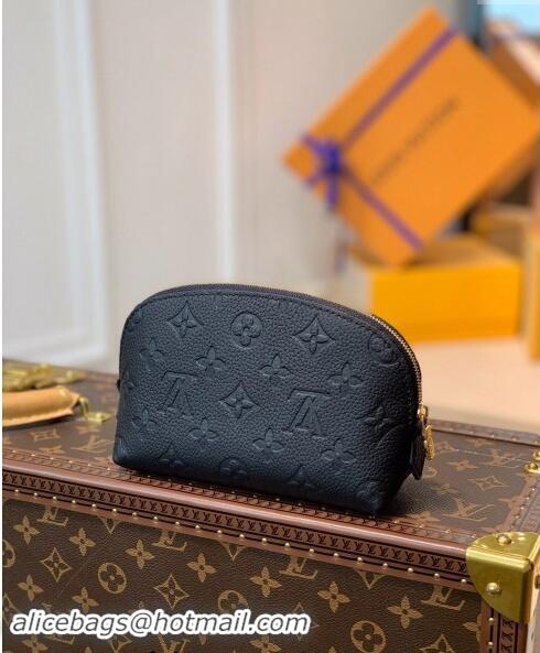 Top Grade Louis Vuitton Cosmetic Pouch in Monogram Leather M47515 Black