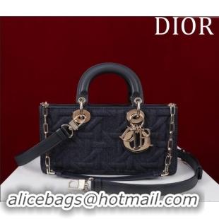 Trendy Design Dior Small Lady Dior Bag in Graphic Cannage M0541 Denim Blue 2024