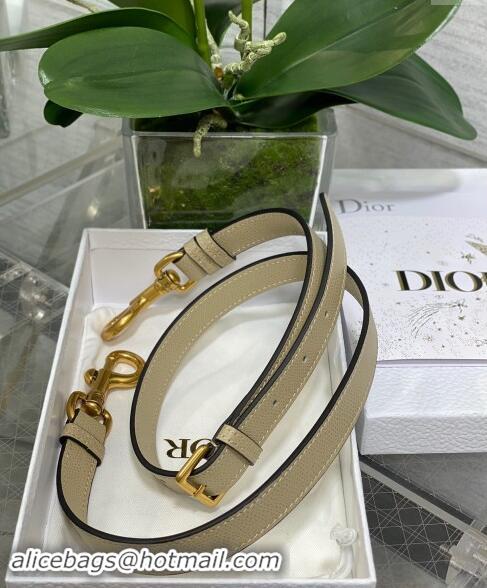 Classic Specials Dior Medium Saddle Bag with Strap in Grained Calfskin 1038 Matcha Green 2024