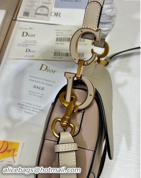 Market Sells Dior Medium Saddle Bag with Strap in Grained Calfskin 1040 Biscuit Beige/Beige 2024