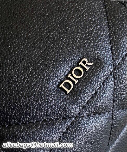 Buy Discount Dior Mens Backpack Bag in Macrocannage Calfskin 110101 Black 2024