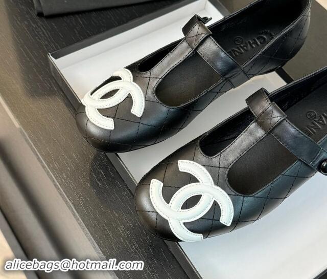 Good Quality Chanel Calfskin Mary Janes Loafers Black 1015107