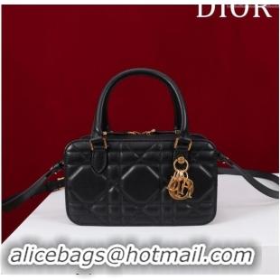 Buy Cheap Dior 30 Montaigne Doctor Top Handle Bag in Macrocannage Calfskin 3302 Black 2024