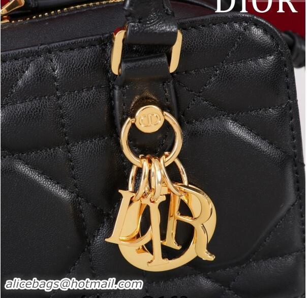 Buy Cheap Dior 30 Montaigne Doctor Top Handle Bag in Macrocannage Calfskin 3302 Black 2024