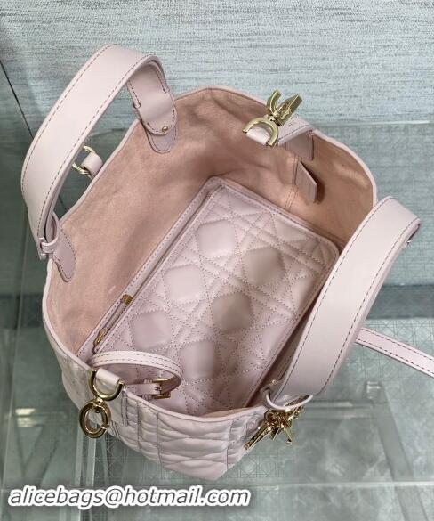 Most Popular Dior Small Toujours Tote bag in Macrocannage Calfskin CD1100 Sweet Pink 2024