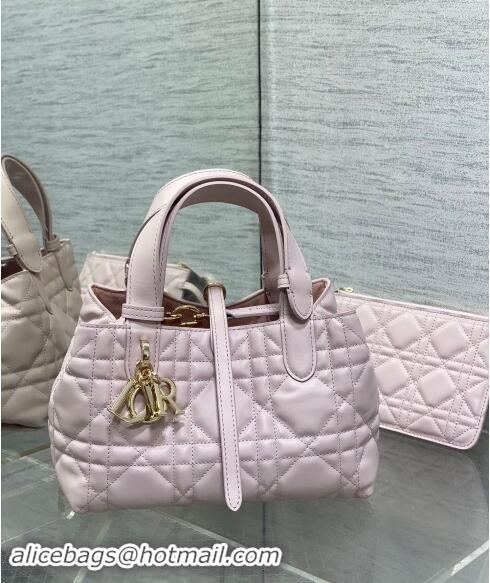 Most Popular Dior Small Toujours Tote bag in Macrocannage Calfskin CD1100 Sweet Pink 2024