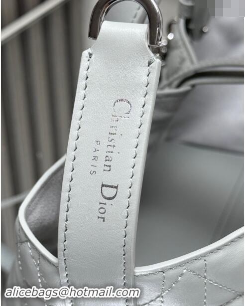 Well Crafted Dior Small Toujours Tote bag in Macrocannage Calfskin CD1100 Cloud Grey 2024