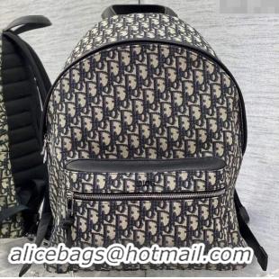 Top Design Dior Rider Backpack in Dior Oblique Jacquard 9037 Beige/Black 2024