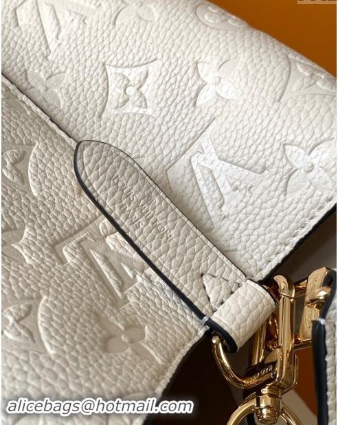 Top Quality Louis Vuitton NeoNoe MM Bucket Bag in Monogram Embossed Leather M46526 Cream