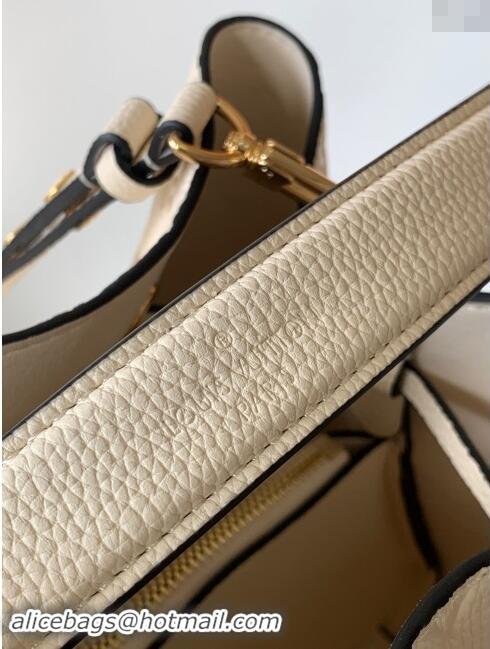 Top Quality Louis Vuitton NeoNoe MM Bucket Bag in Monogram Embossed Leather M46526 Cream