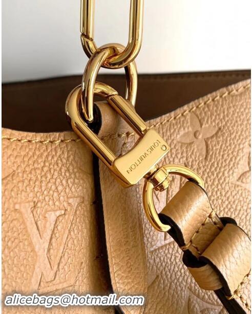 Well Crafted Louis Vuitton NeoNoe MM Bucket Bag in Monogram Embossed Leather M11815 Brown 2024