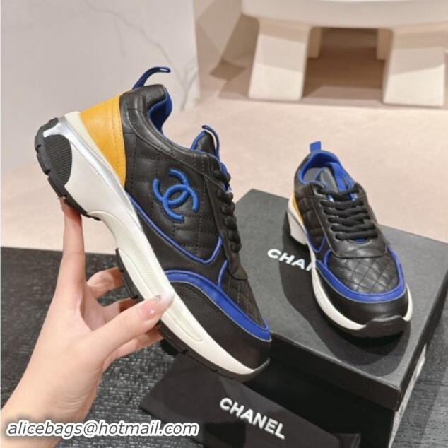 Top Design Chanel Quilted Calfskin Sneakers Black 1016103