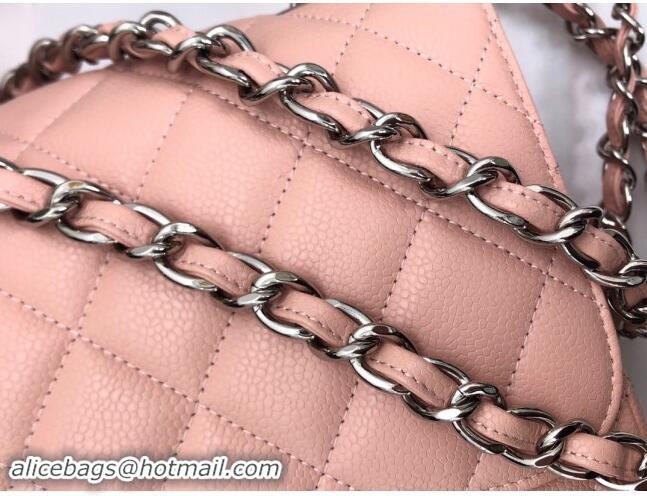 Trendy Design Chanel Quilted Grained Calfskin Jumbo Flap Bag 30cm A01113 Pink/Silver 2024