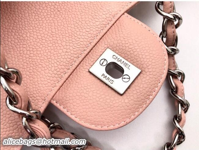 Trendy Design Chanel Quilted Grained Calfskin Jumbo Flap Bag 30cm A01113 Pink/Silver 2024