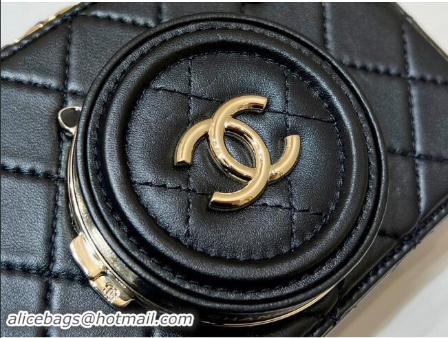 Traditional Discount Chanel Lambskin Camera Bag AS4817 Black 2024 Top Quality