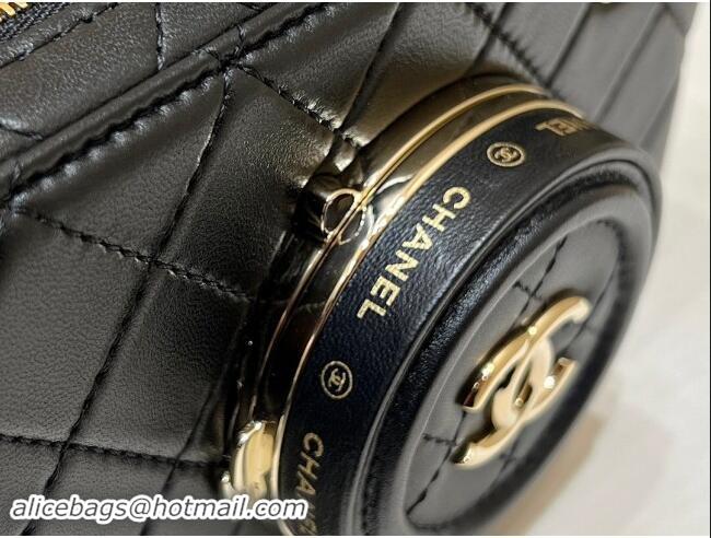 Traditional Discount Chanel Lambskin Camera Bag AS4817 Black 2024 Top Quality