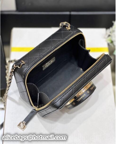 Traditional Discount Chanel Lambskin Camera Bag AS4817 Black 2024 Top Quality