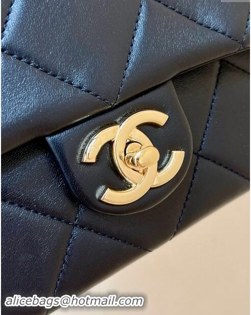 Promotional Chanel Lambskin Small Flap Bag with CC Chain AS5174 Black 2024 Top Quality