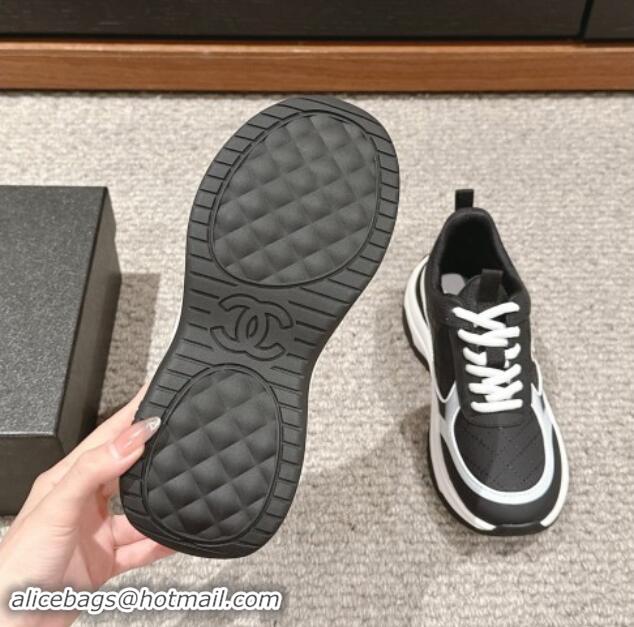 Sophisticated Chanel Quilted Calfskin Sneakers Black 1016111