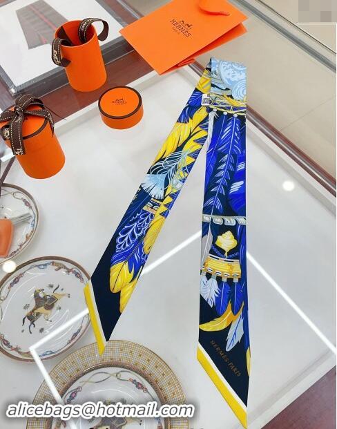 Well Crafted Hermes Silk Bandeau Scarf 5x86cm 040703 Yellow 2024