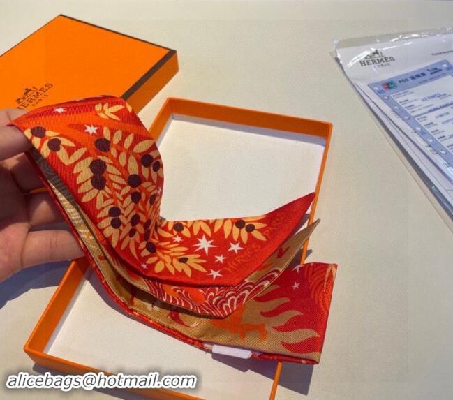 Market Sells Hermes Silk Bandeau Scarf 5x86cm 040802 Orange 2024