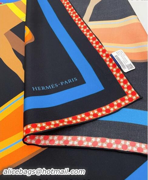 Buy Cheap Hermes Horse Silk Sqaure Scarf 90x90cm 0514 Orange 2024