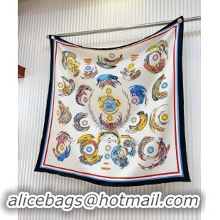 Market Sells Hermes Les Anamorphoses Silk Square Scarf 90x90cm 0619 Dark Blue 2024