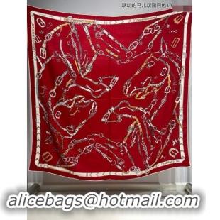 Buy Discount Hermes Cashmere & Silk Sqaure Shawl Scarf 140cm H8639 Deep Red 2024