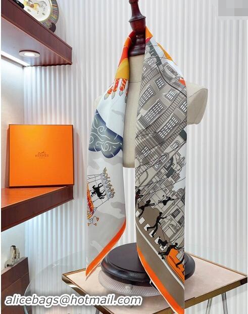 Good Product Hermes Parade Silk Sqaure Scarf 90x90cm 1086 Orange 2024