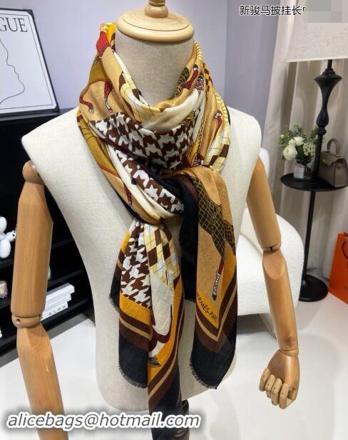 Traditional Discount Hermes Cashmere Long Scarf 110x200cm 0913 Yellow 2024