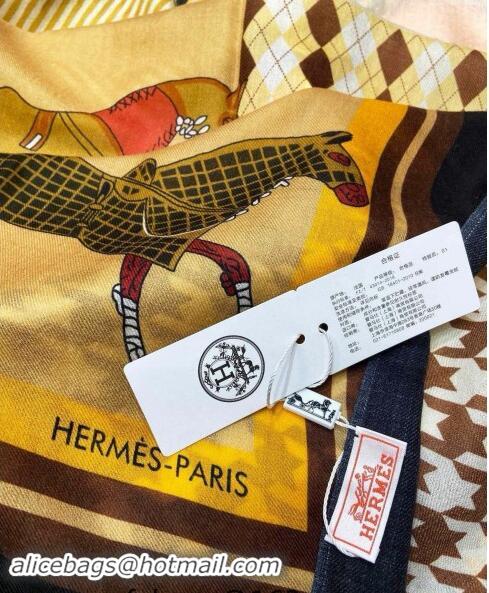 Traditional Discount Hermes Cashmere Long Scarf 110x200cm 0913 Yellow 2024