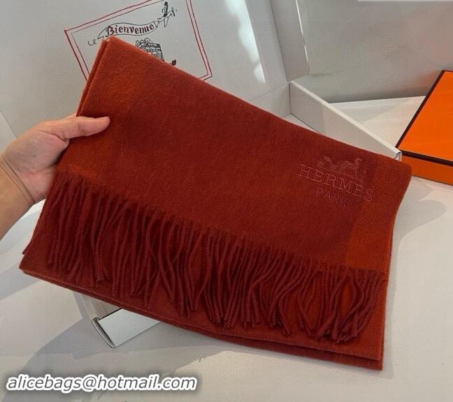 Most Popular Hermes Cashmere Long Scarf 30x180cm 1021001 Red 2024