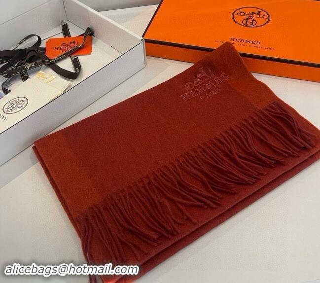 Most Popular Hermes Cashmere Long Scarf 30x180cm 1021001 Red 2024