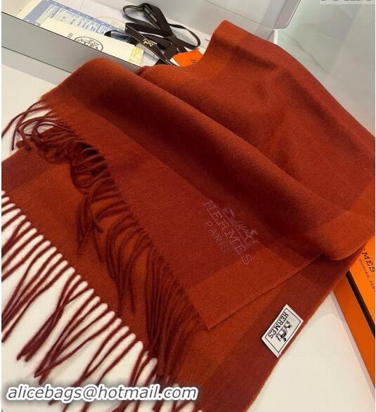 Most Popular Hermes Cashmere Long Scarf 30x180cm 1021001 Red 2024