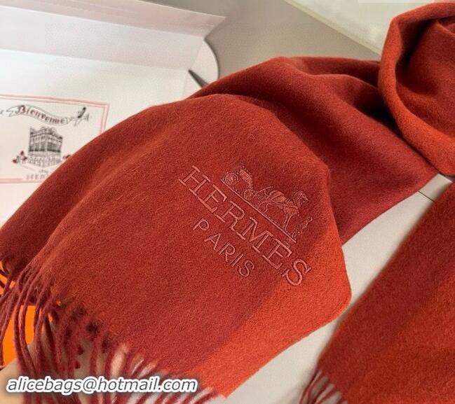 Most Popular Hermes Cashmere Long Scarf 30x180cm 1021001 Red 2024