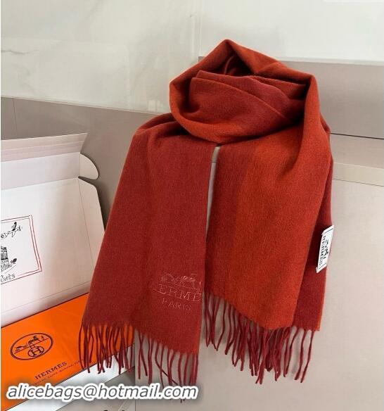 Most Popular Hermes Cashmere Long Scarf 30x180cm 1021001 Red 2024