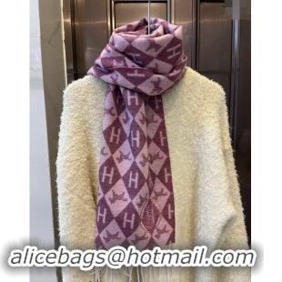 Buy Discount Hermes H Horse Cashmere Long Scarf 32x180cm 1021003 Burgundy 2024